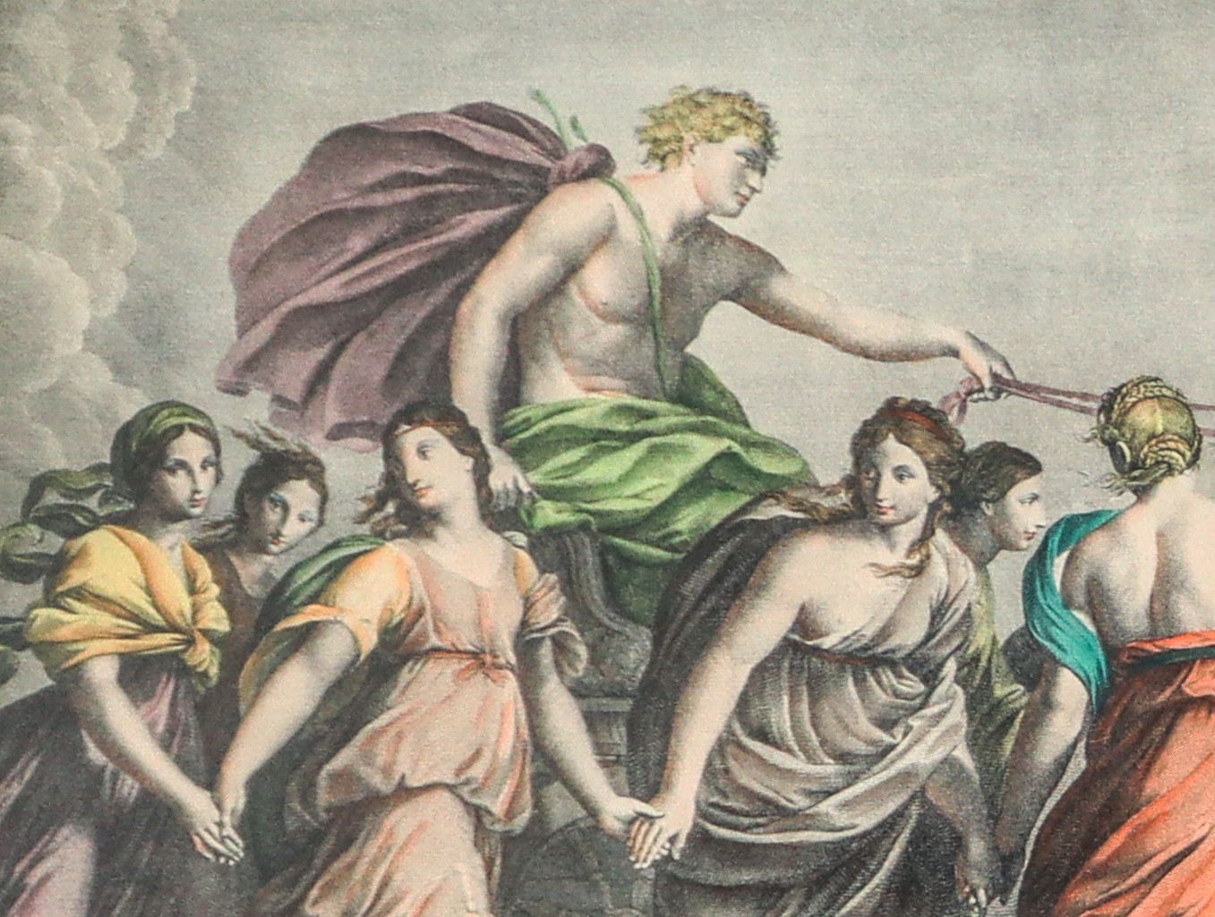 Aurora vittoriosa e Lucifero sulla quadriga, Grande incisione