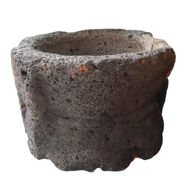 Lava stone jar