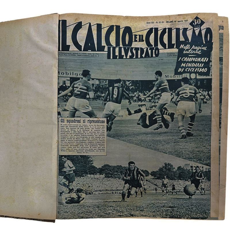 Il calcio e il ciclismo illustrato, Agosto 1951 - Agosto 1952