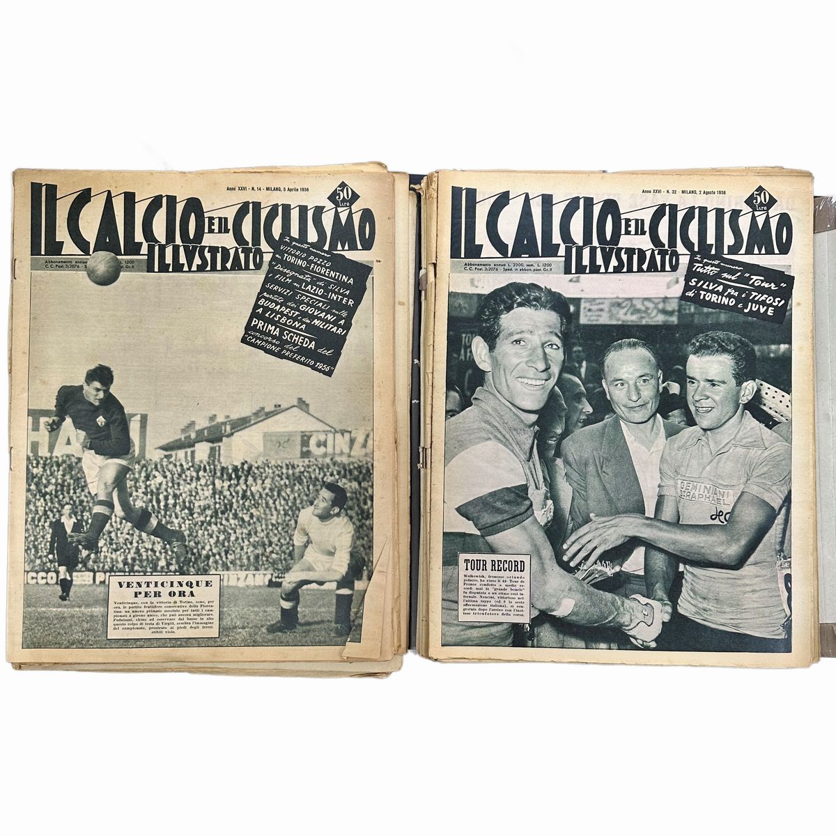 Il calcio e il ciclismo illustrato, Aprile 1956 - Febbraio 1957