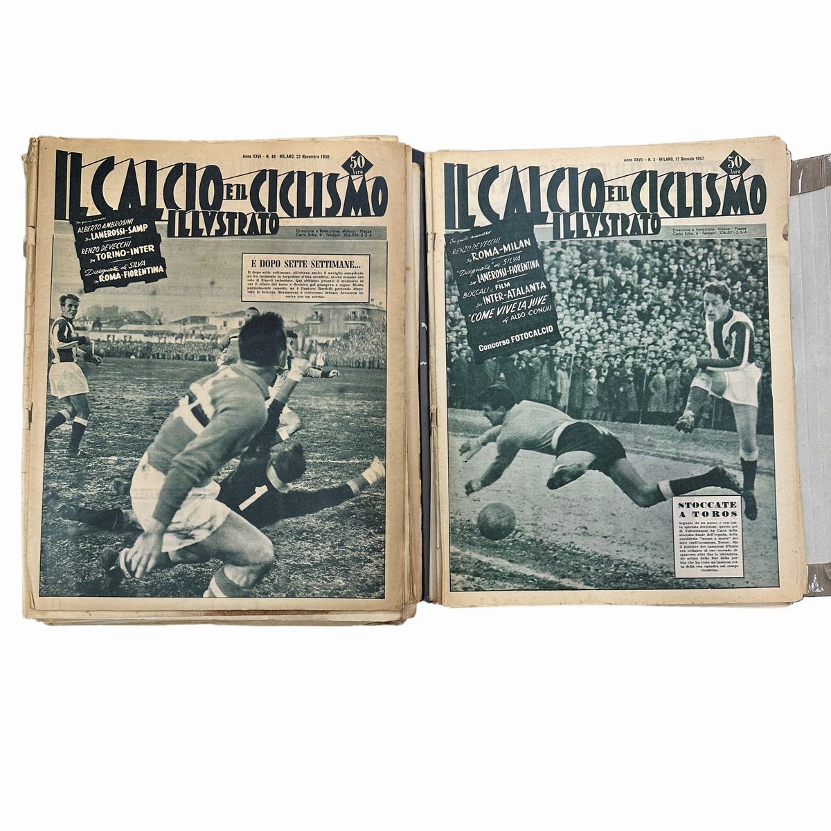 Il calcio e il ciclismo illustrato, Aprile 1956 - Febbraio 1957
