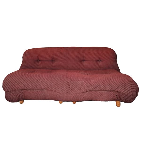 Straight sofa, prod. Italian, in the style of Afra and Tobia Scarpa