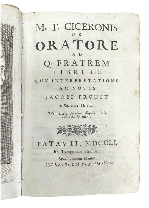 M. T. Ciceronis. De speaker to q. fratrem. Books III