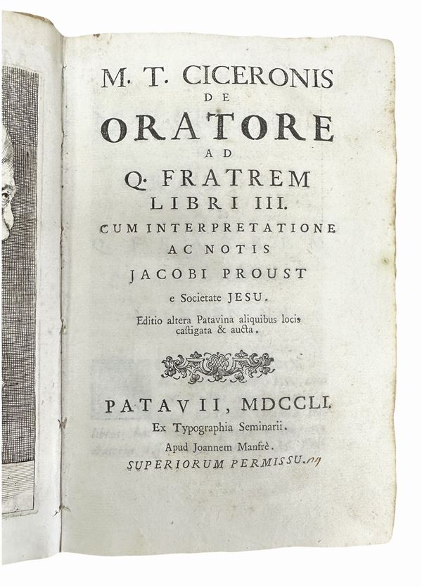 M. T. Ciceronis. De oratore ad q. fratrem. Libri III