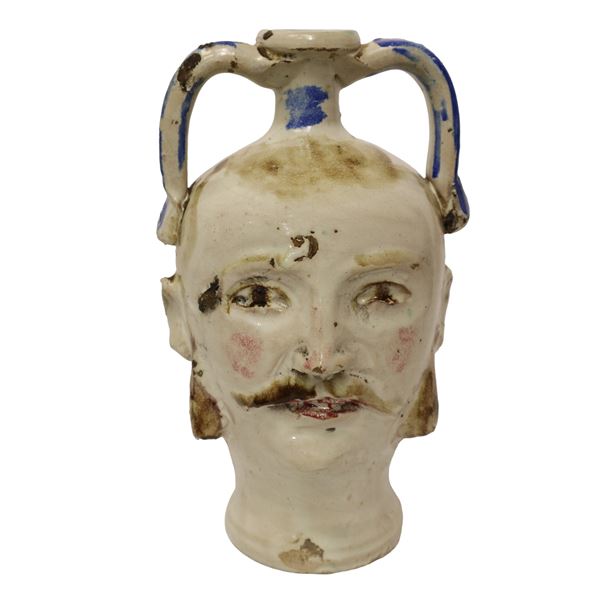 Anthropomorphic amphora in Caltagirone ceramic