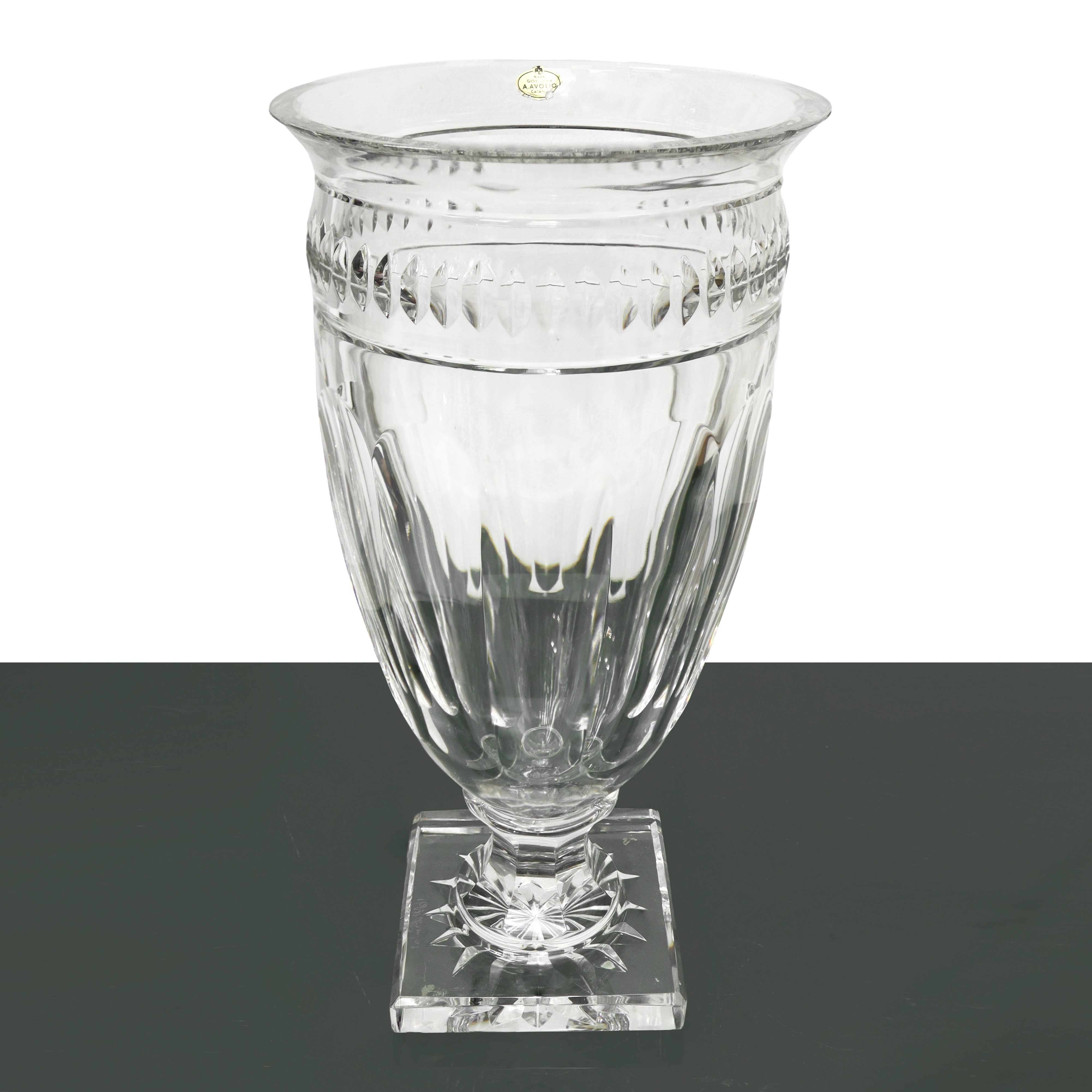 N° 2 vasi in cristallo Val Saint Lambert