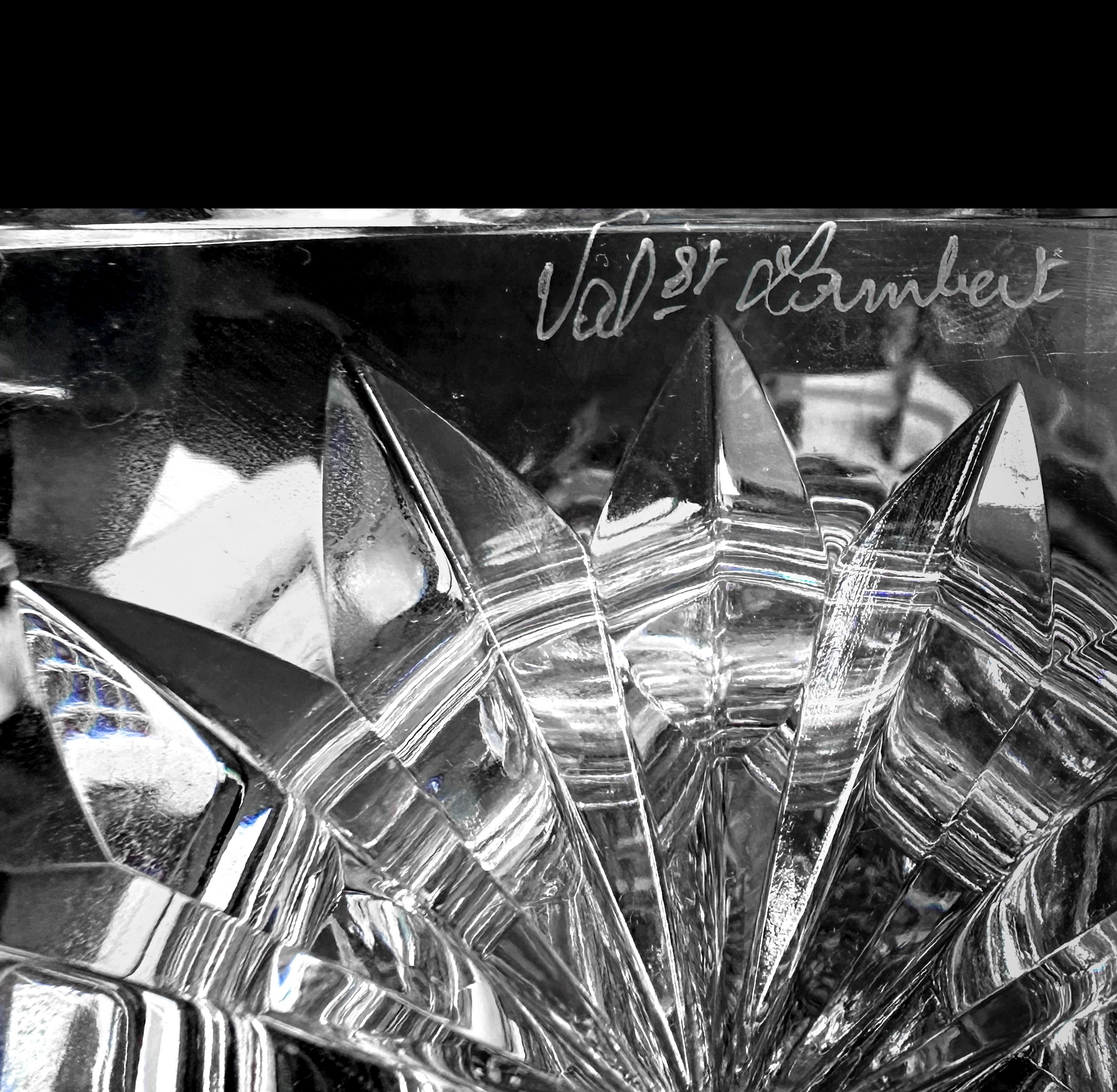 N° 2 vasi in cristallo Val Saint Lambert