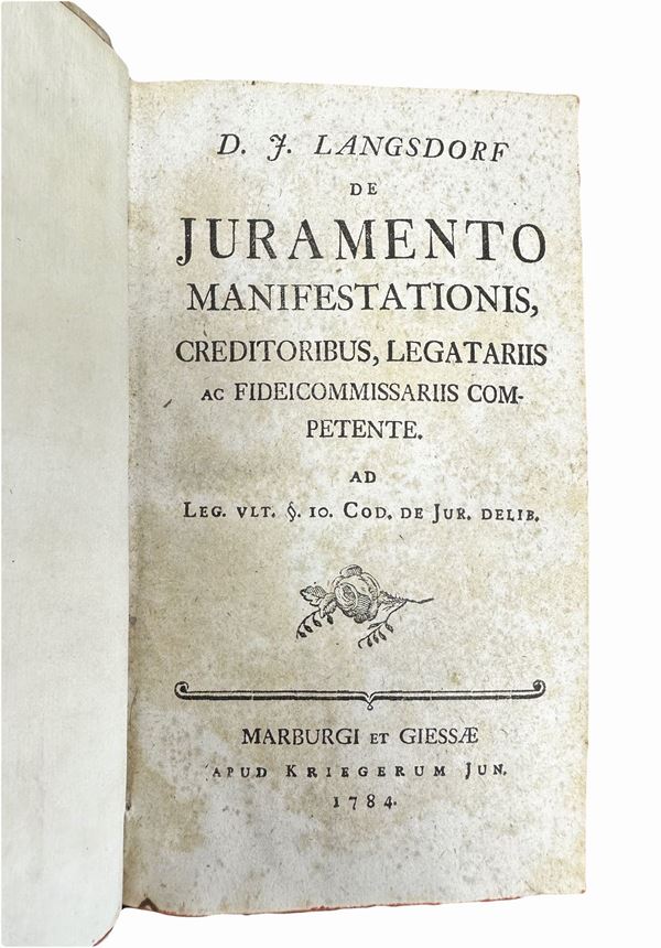 De juramento Manifestationis, creditoribus, legatariis ac fideicommissariis competente