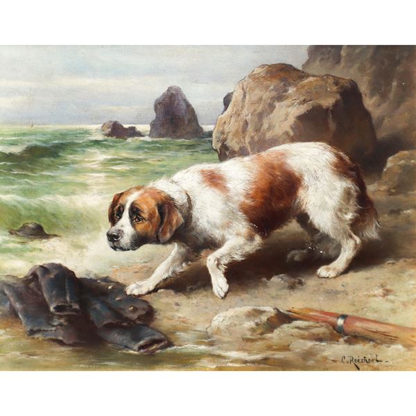 Carl Reichert - San Bernardo sulla riva del mare