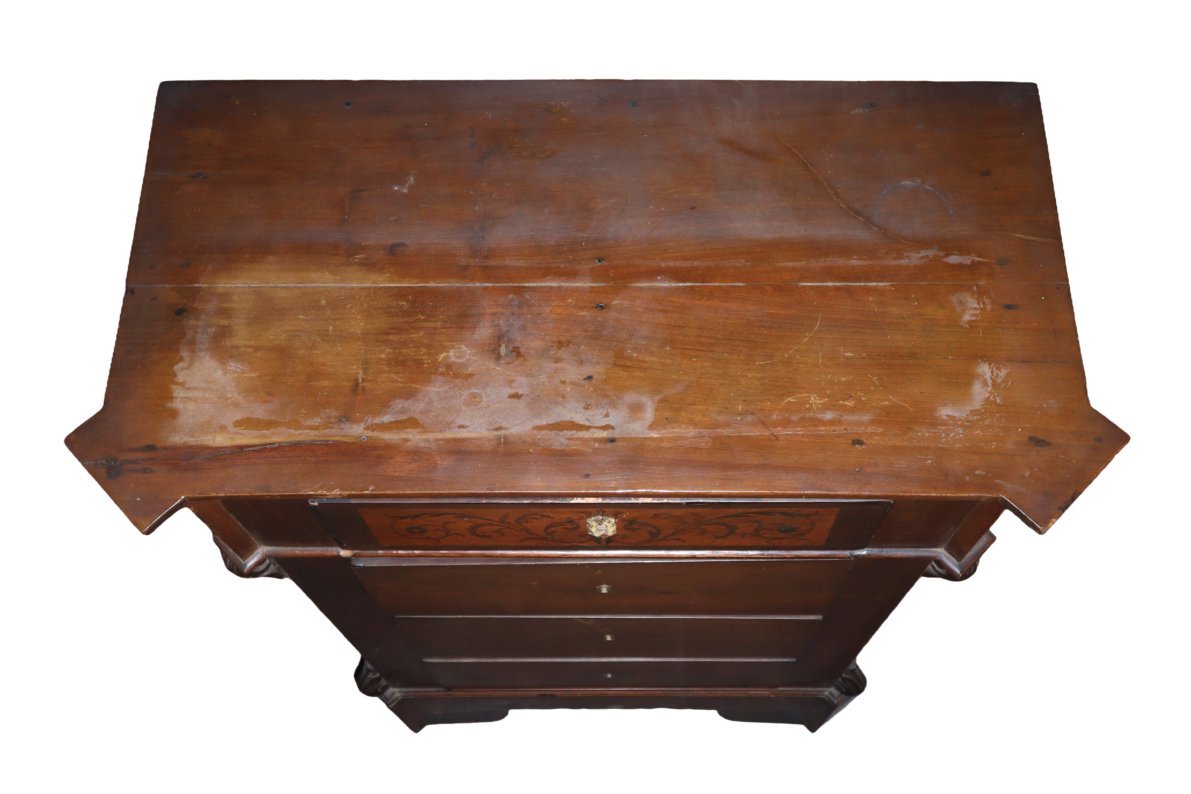 Cassettone siciliano a quattro cassetti, legno di palissandro, XIX secolo