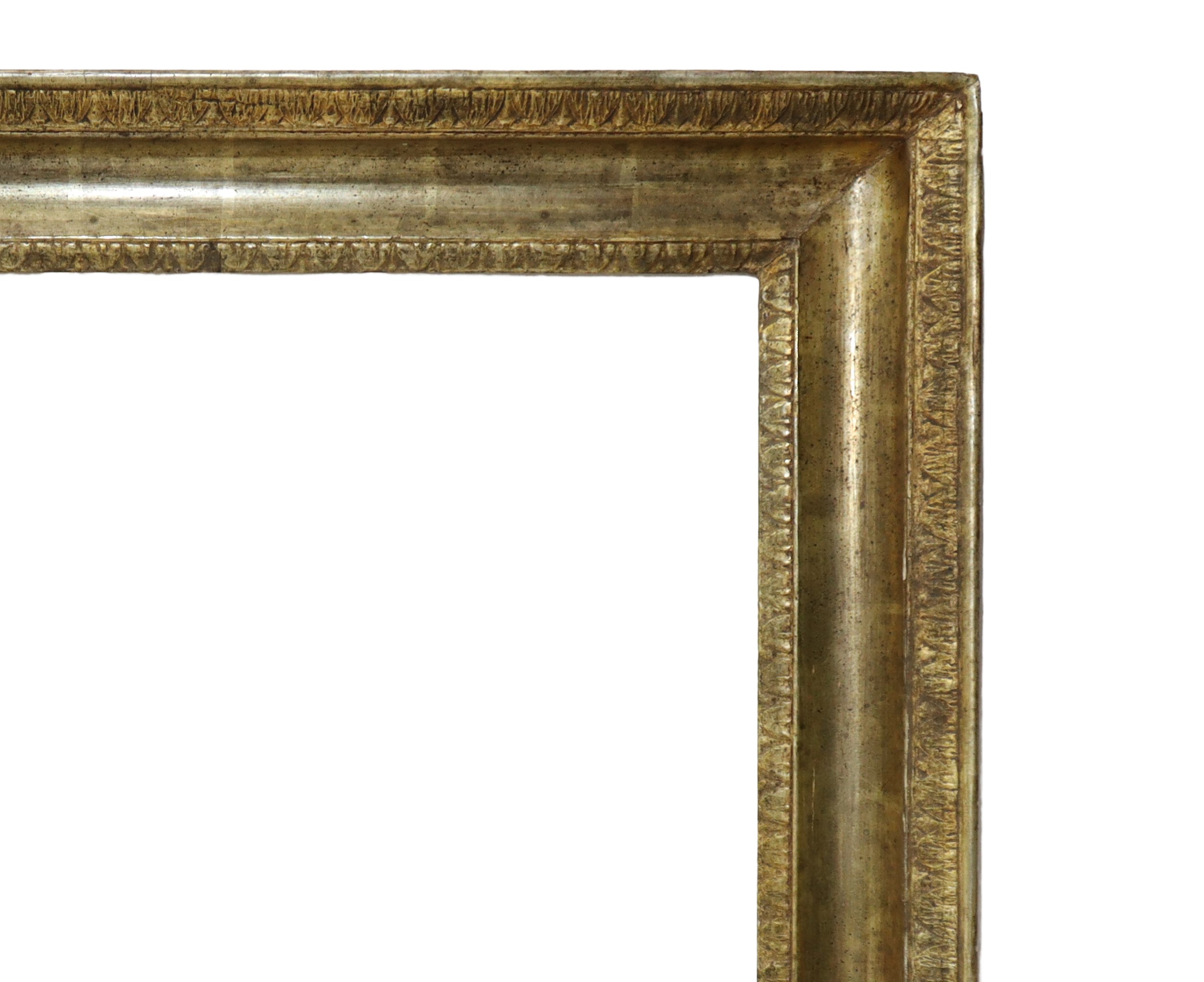Cornice Mezza Canna in Argento e Mistura