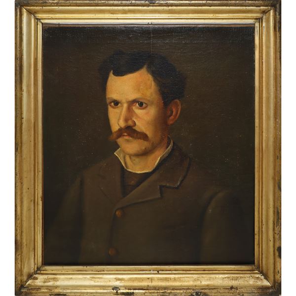 Portrait of man with mustache