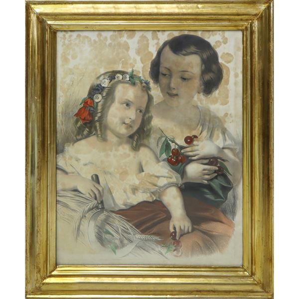 Due sorelle in cornice dorata