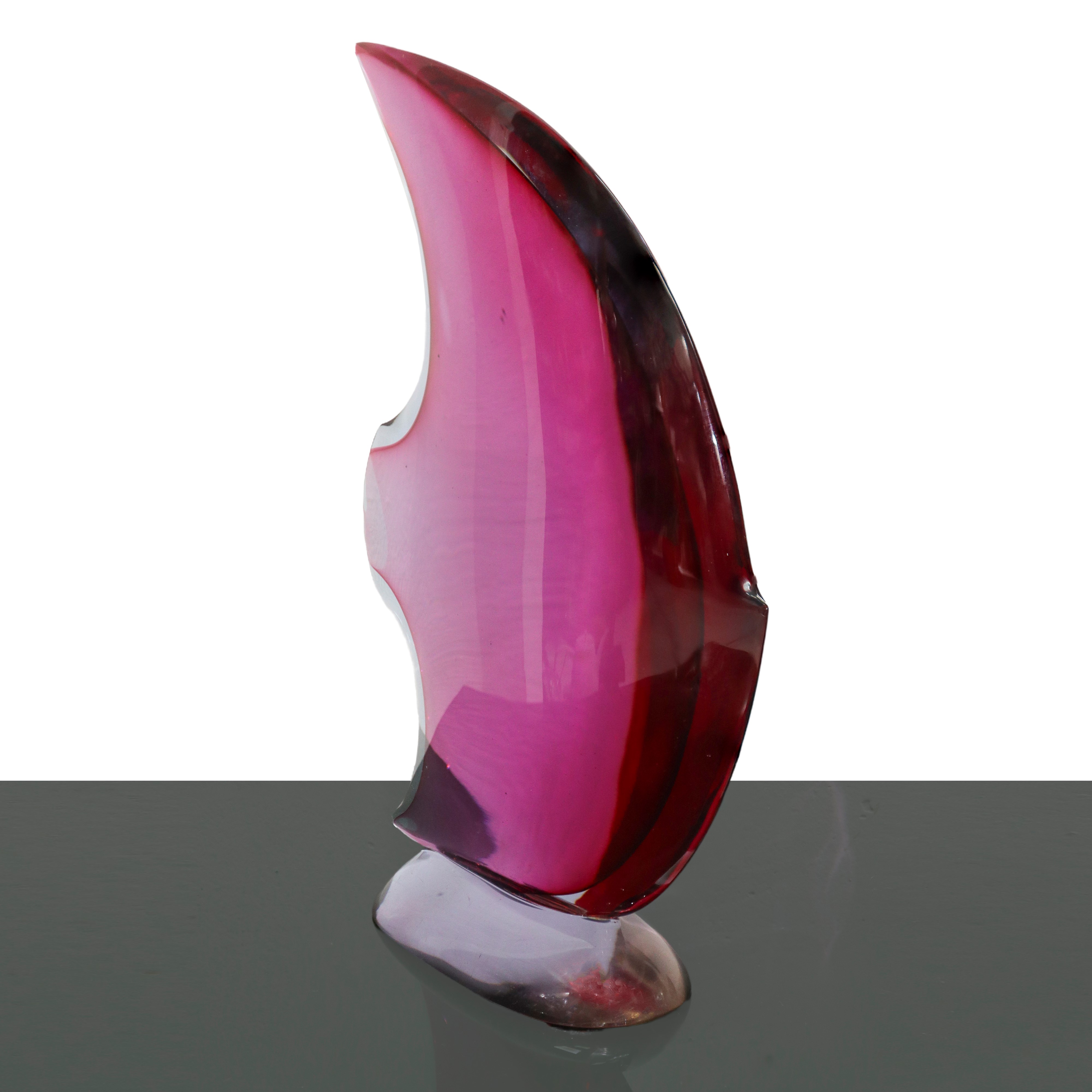 Scultura in vetro di Murano sommerso a forma di pesce, Seguso