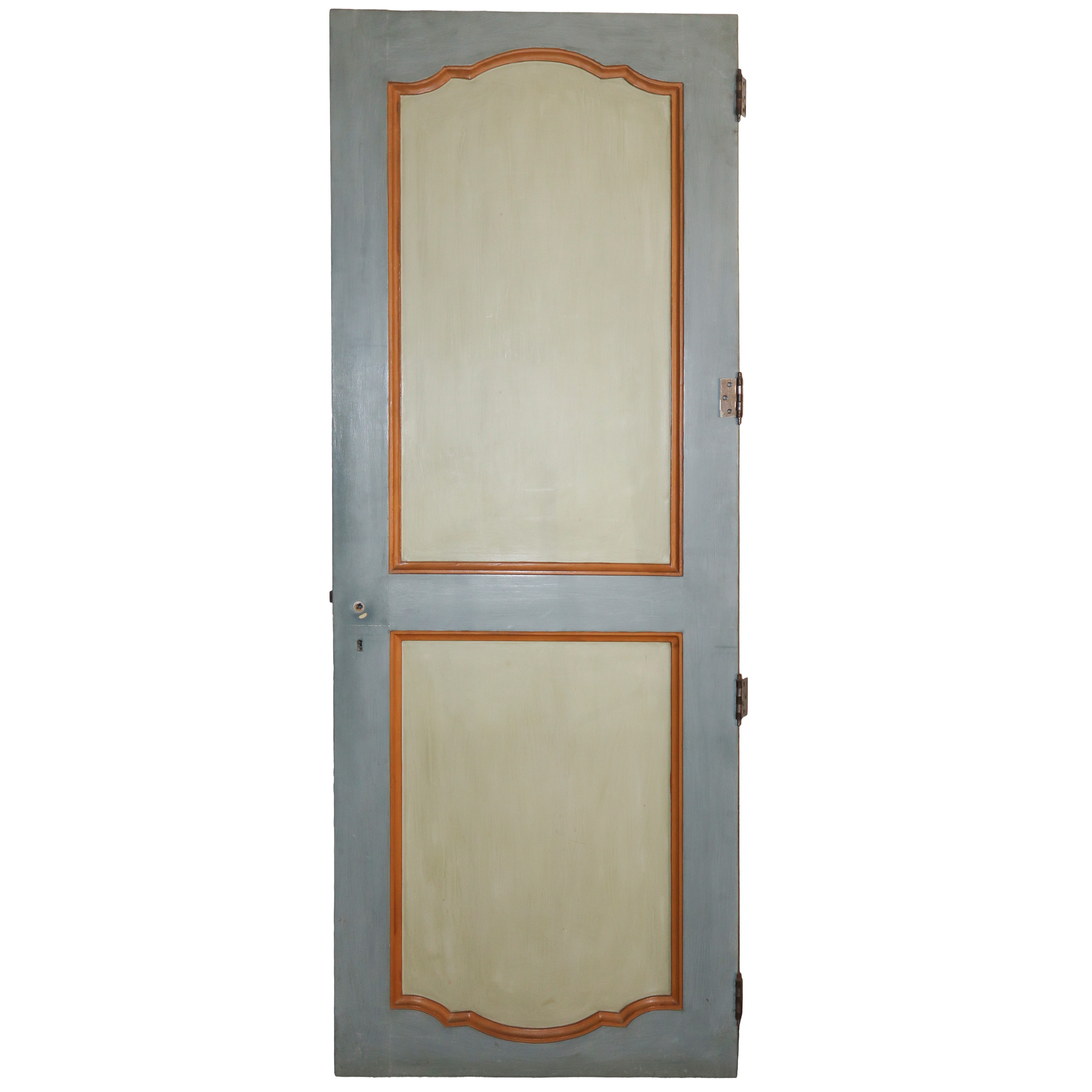 Porta Laccata, in Stile XVIII Secolo, Dipinta con Fregi e Ghirlande
