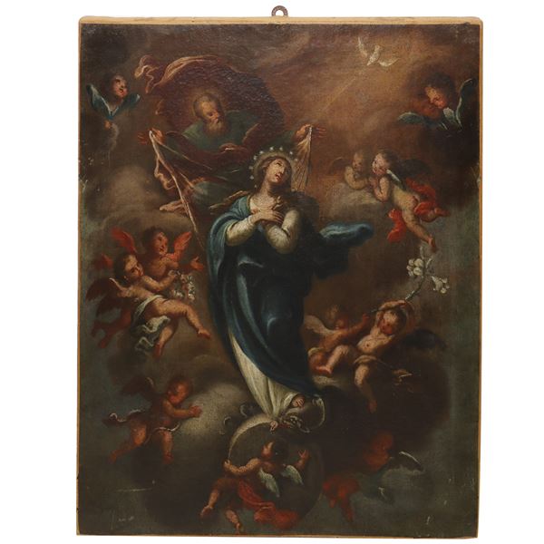 Vito D'Anna - Immacolata Concezione con putti e zefiri, Bozzetto