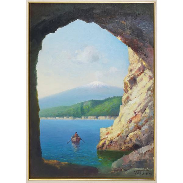 Vincenzo Udine - View of Etna from the sea