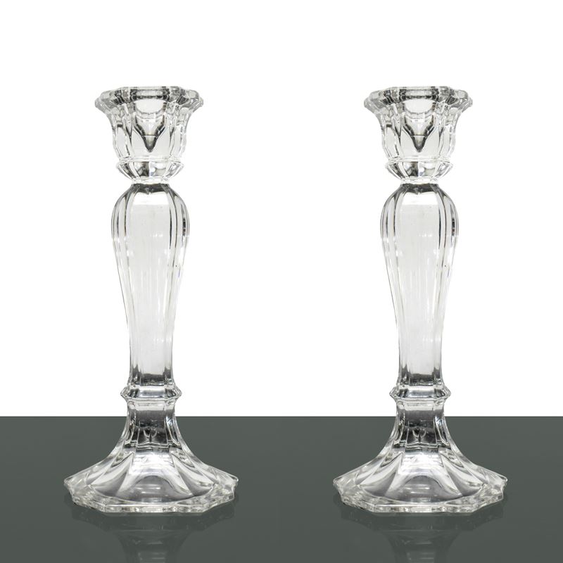 Coppia di Candelabri in Cristallo