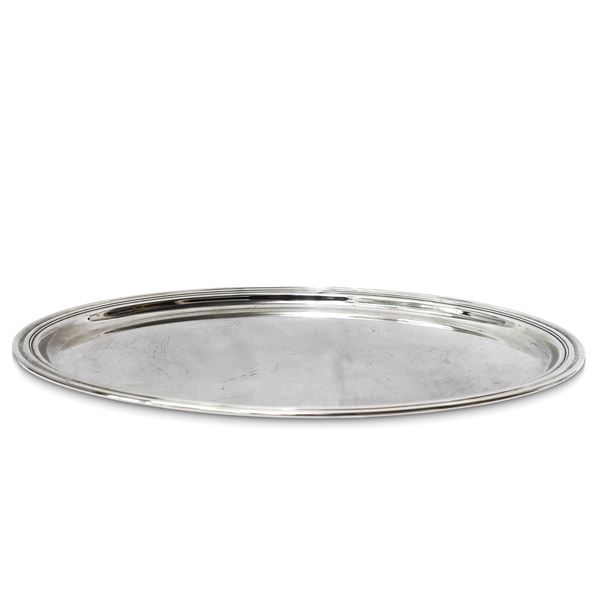 Argentieri Ricci - Oval tray in silver metal