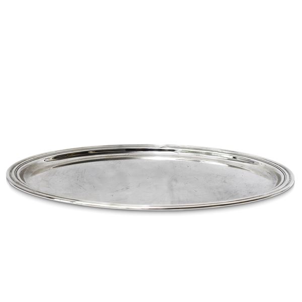 Argentieri Ricci - Silver metal oval tray