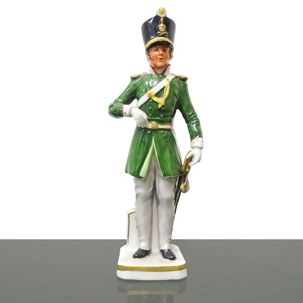 Capodimonte - Capodimonte ceramic statue of a soldier