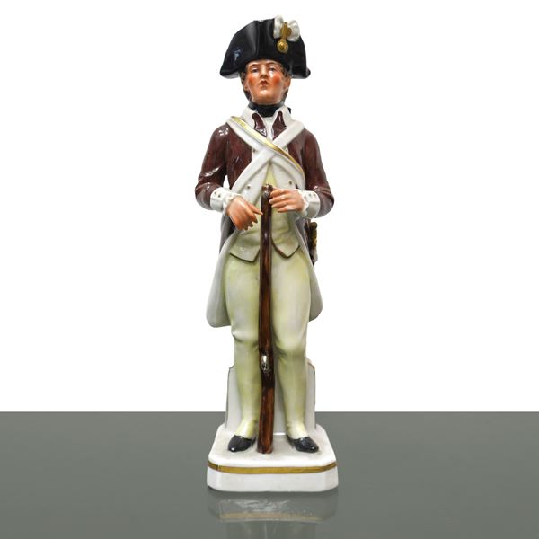 Capodimonte - Capodimonte ceramic statue of a soldier