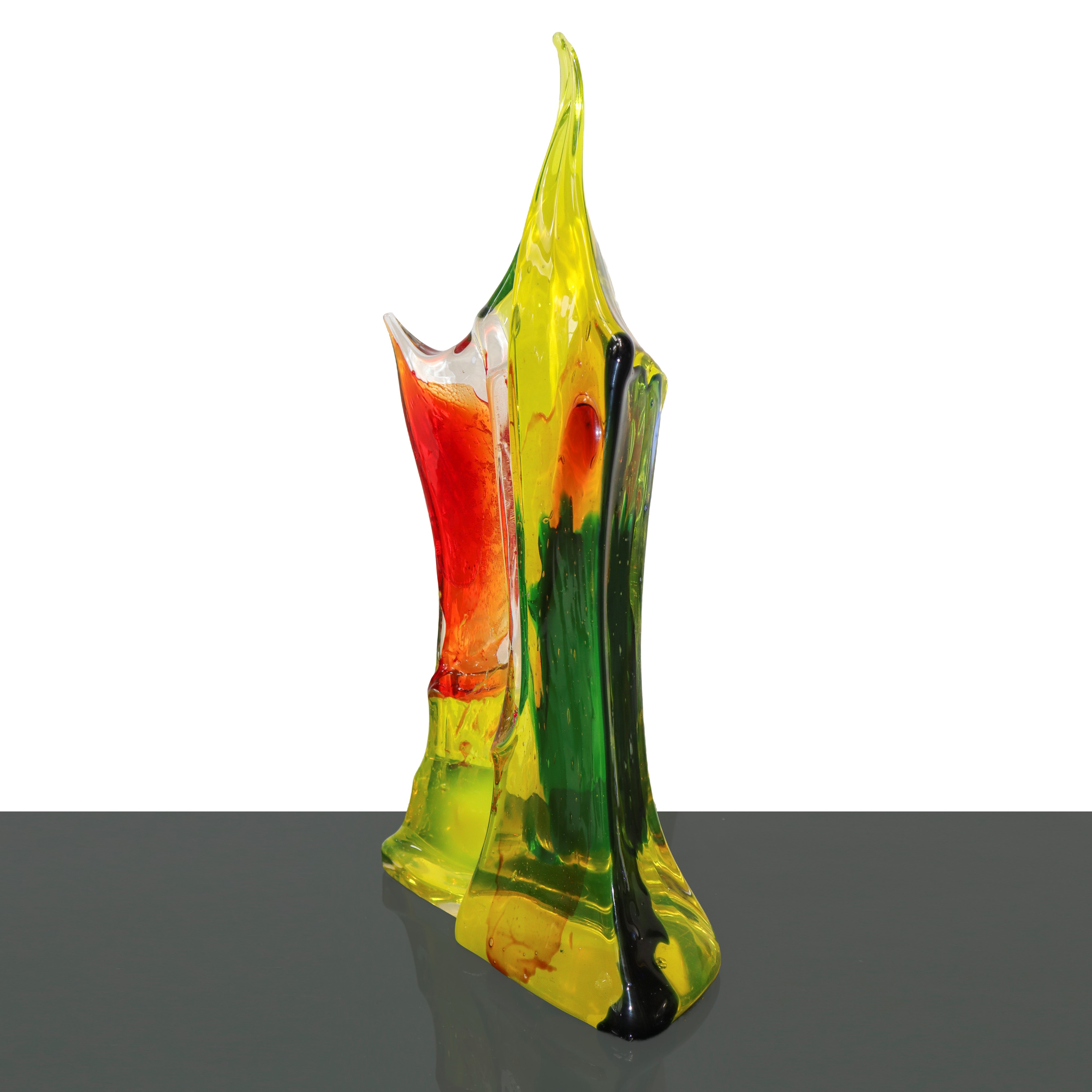Pino Signoretto - Scultura in vetro di Murano a forma astratta