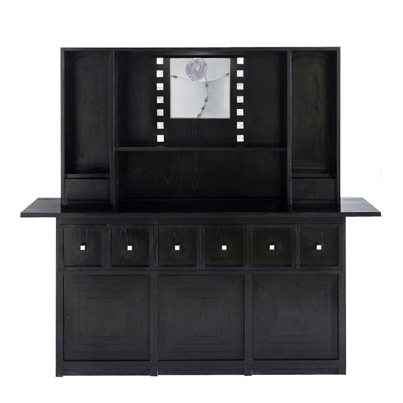 Credenza di Charles Rennie Mackintosh per Cassina, in Frassino Laccato Nero