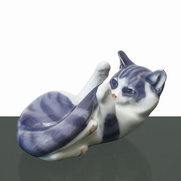 Royal Copenhagen Denmark - Gatto sdraiato