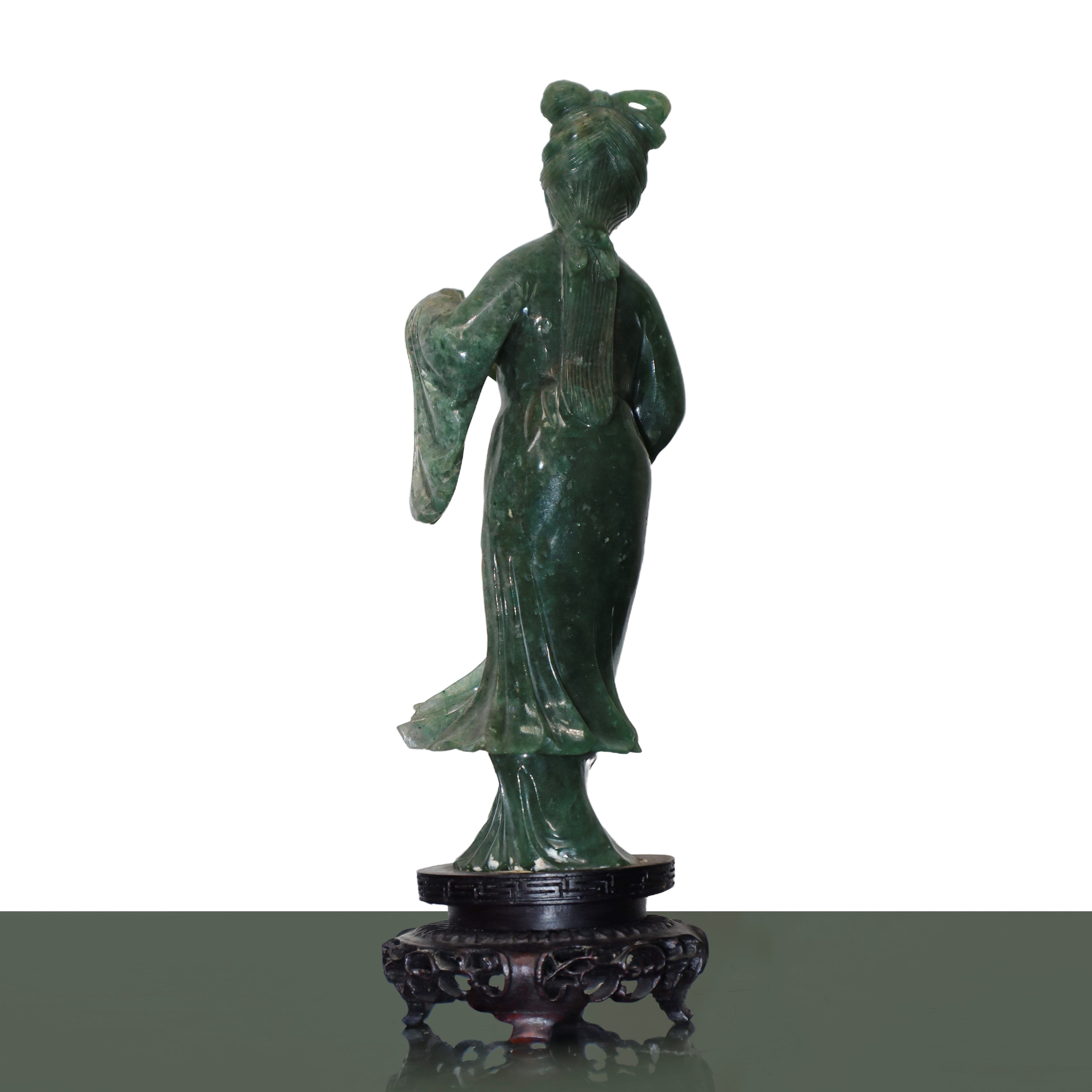 Guanin in giada verde scuro