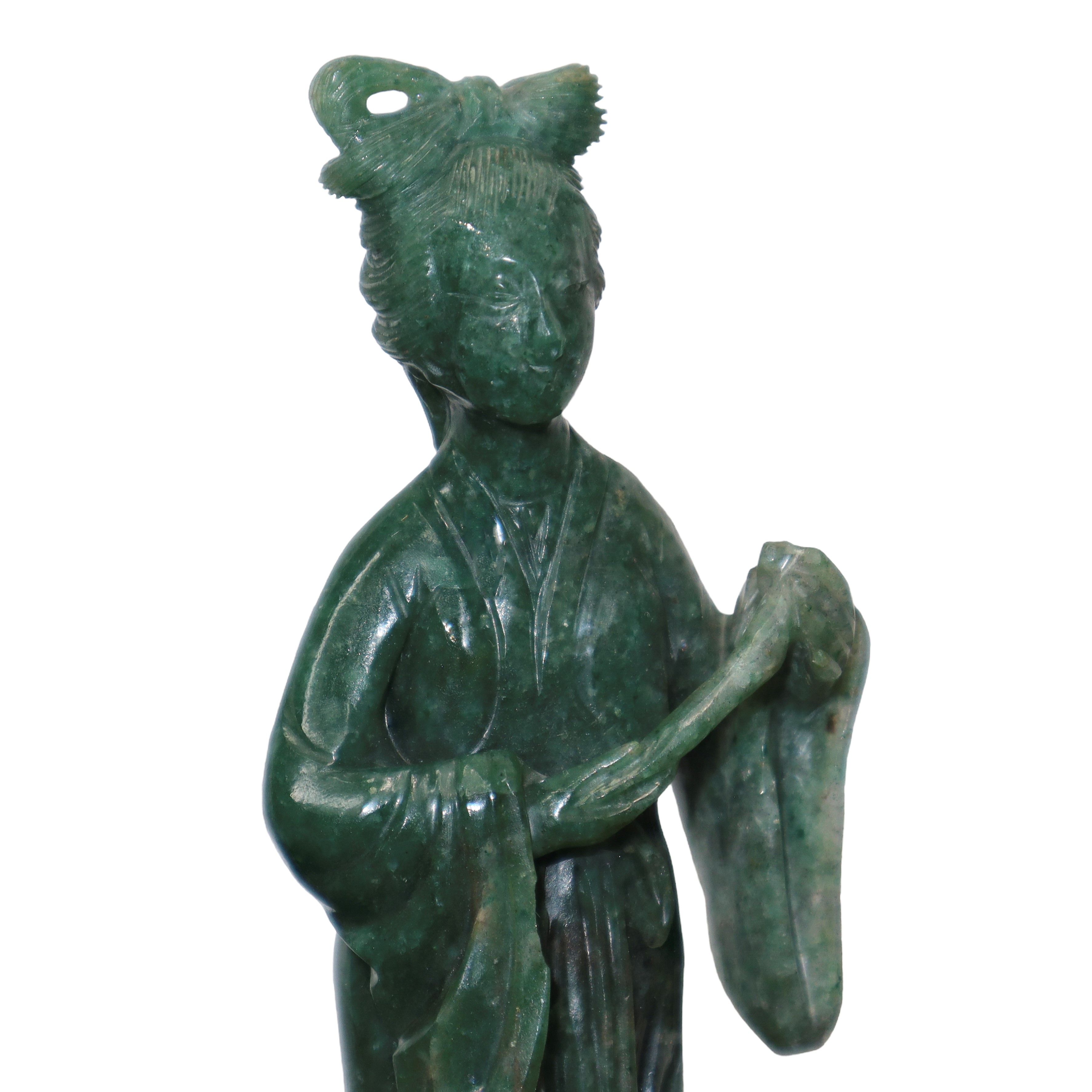 Guanin in giada verde scuro