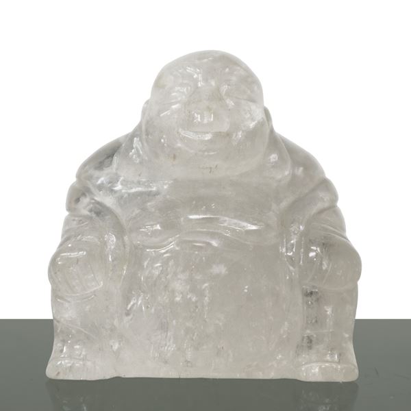 Small Buddha in rock crystal