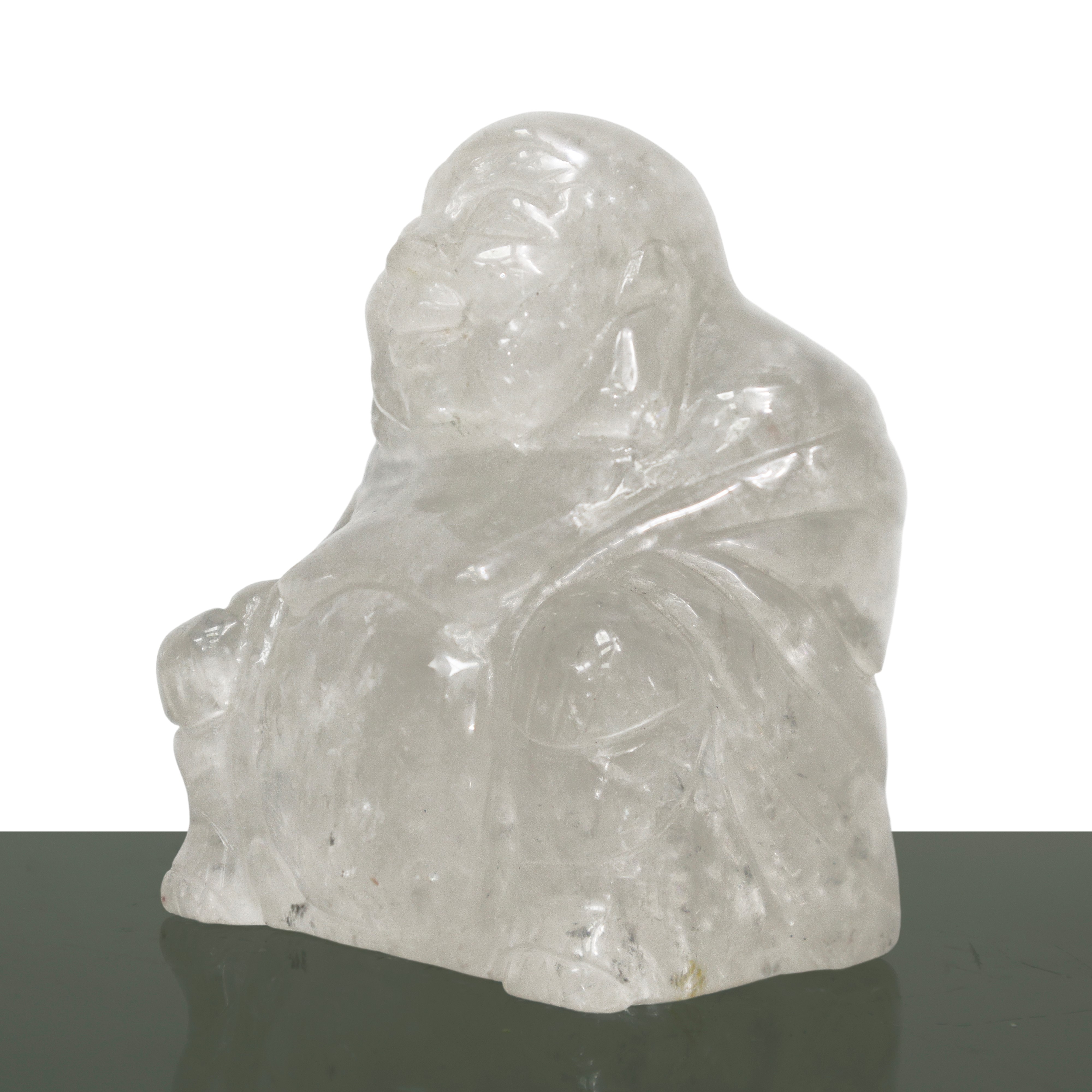 Piccolo Buddha in cristallo di rocca