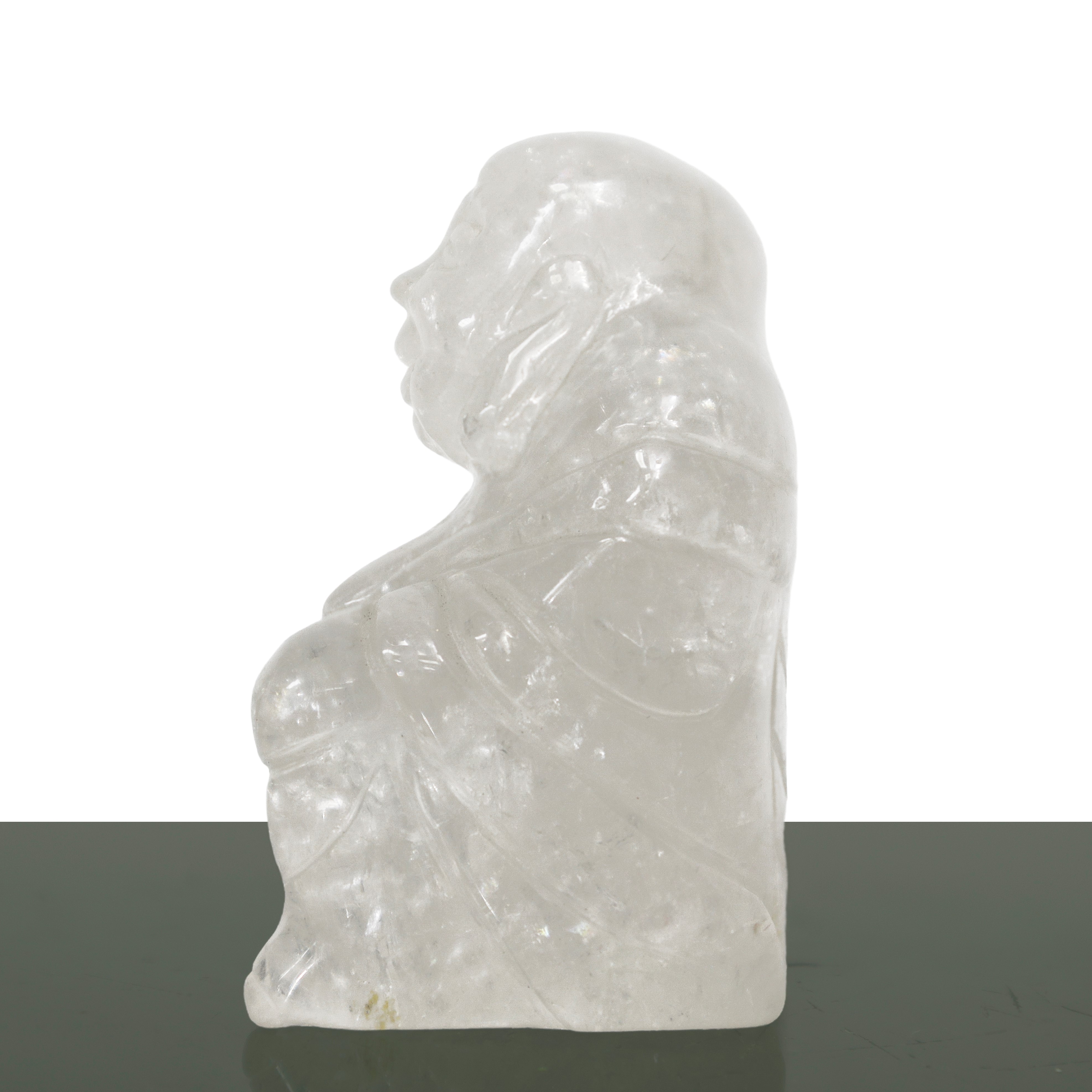 Piccolo Buddha in cristallo di rocca