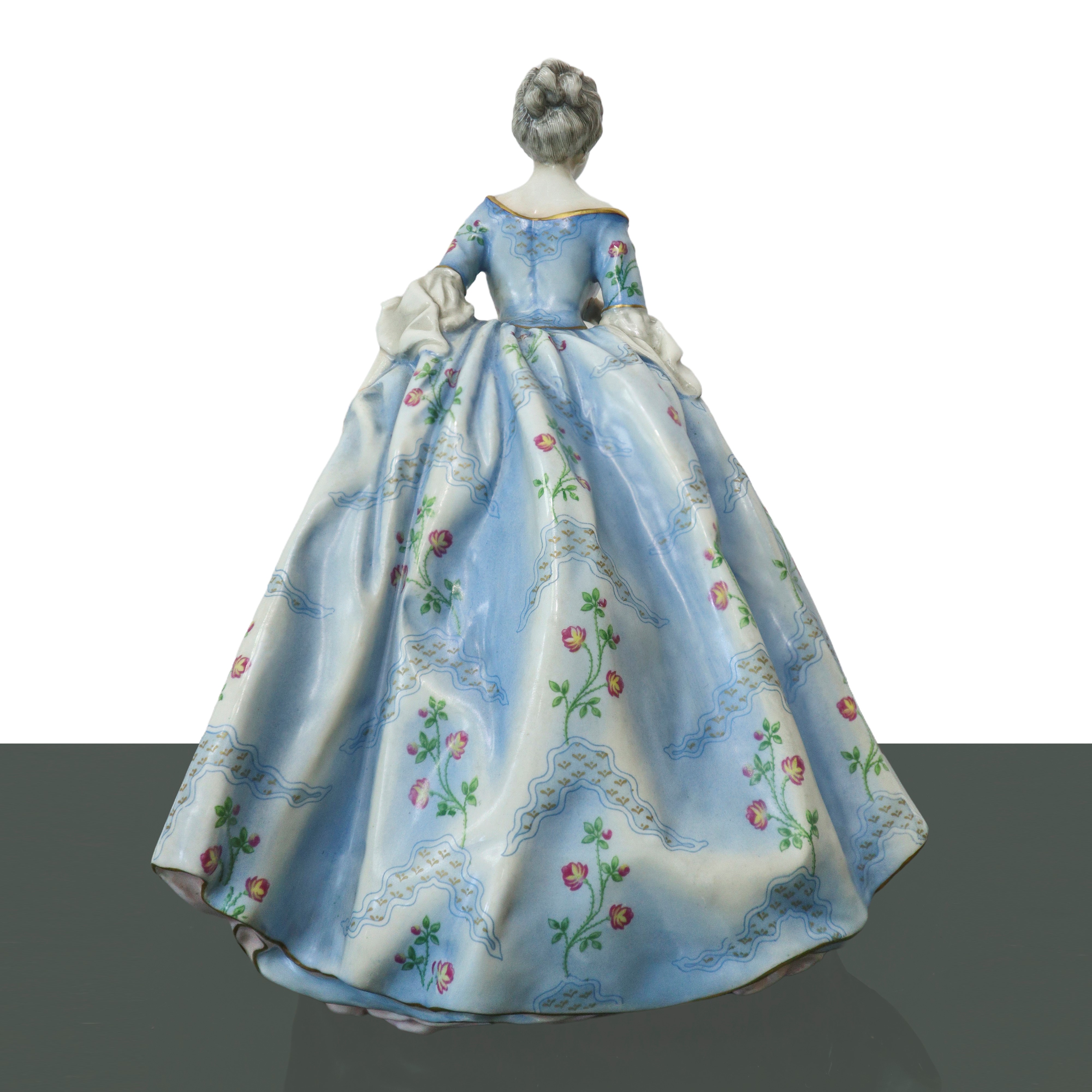 Damina in porcellana policroma