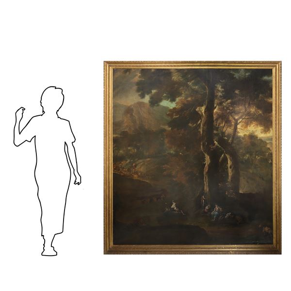 Alessandro Magnasco - Paesaggio con personaggi