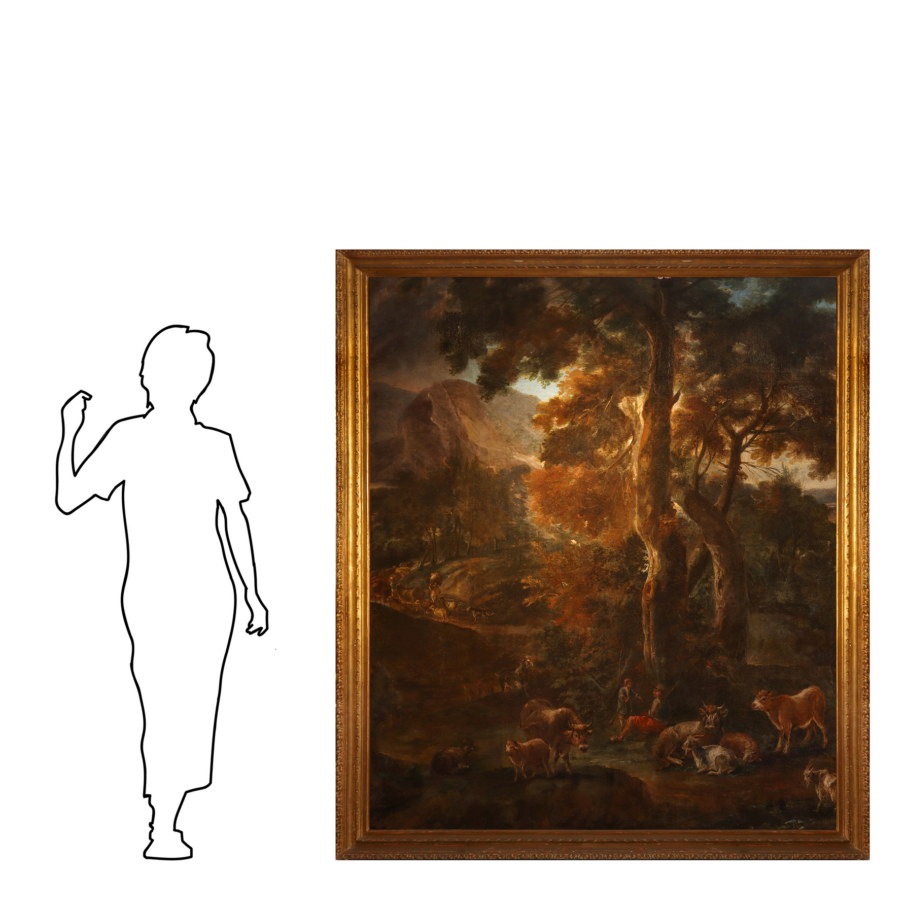 Paesaggio con personaggi