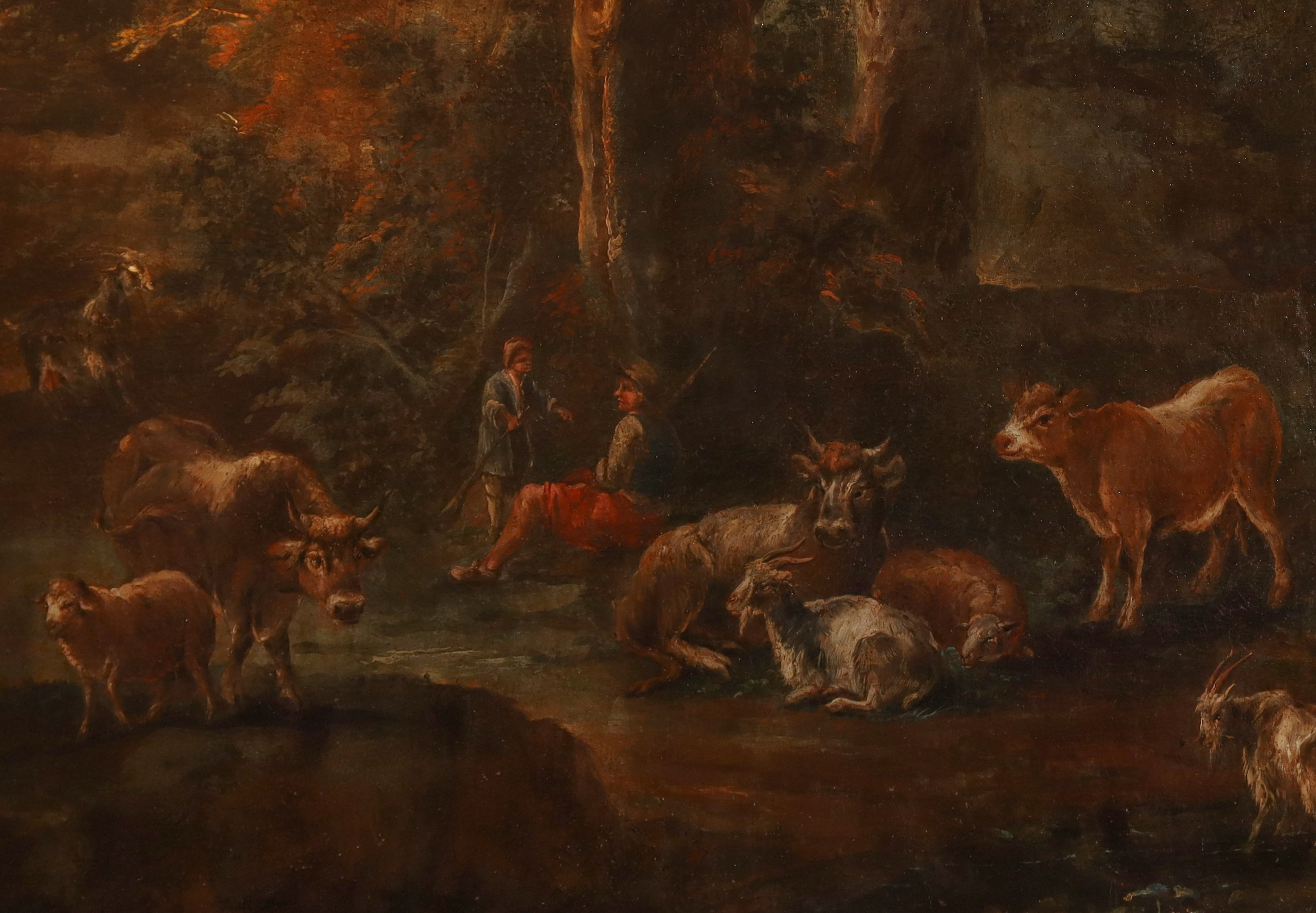 Paesaggio con personaggi