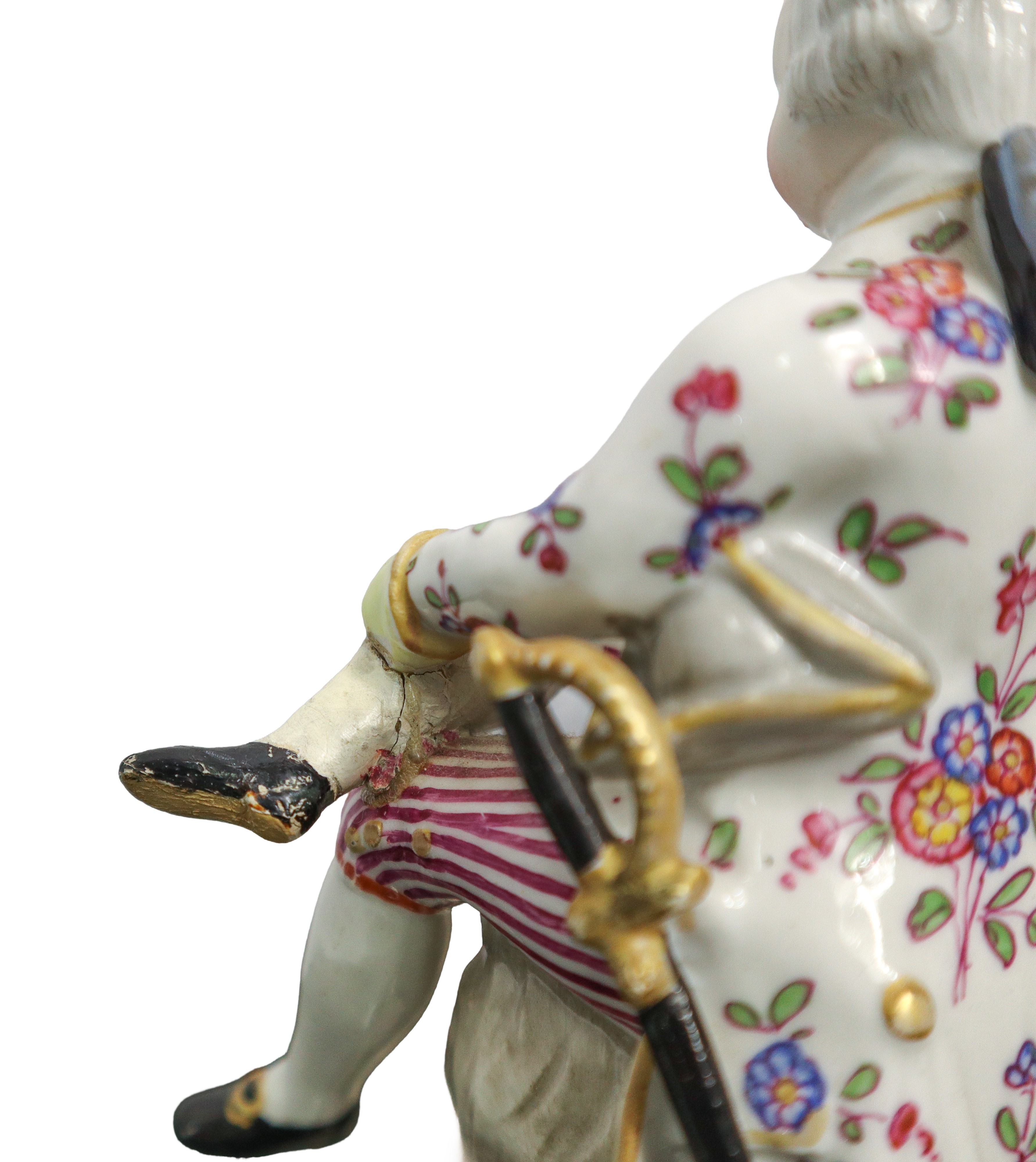 Gruppo di personaggi in porcellana policroma