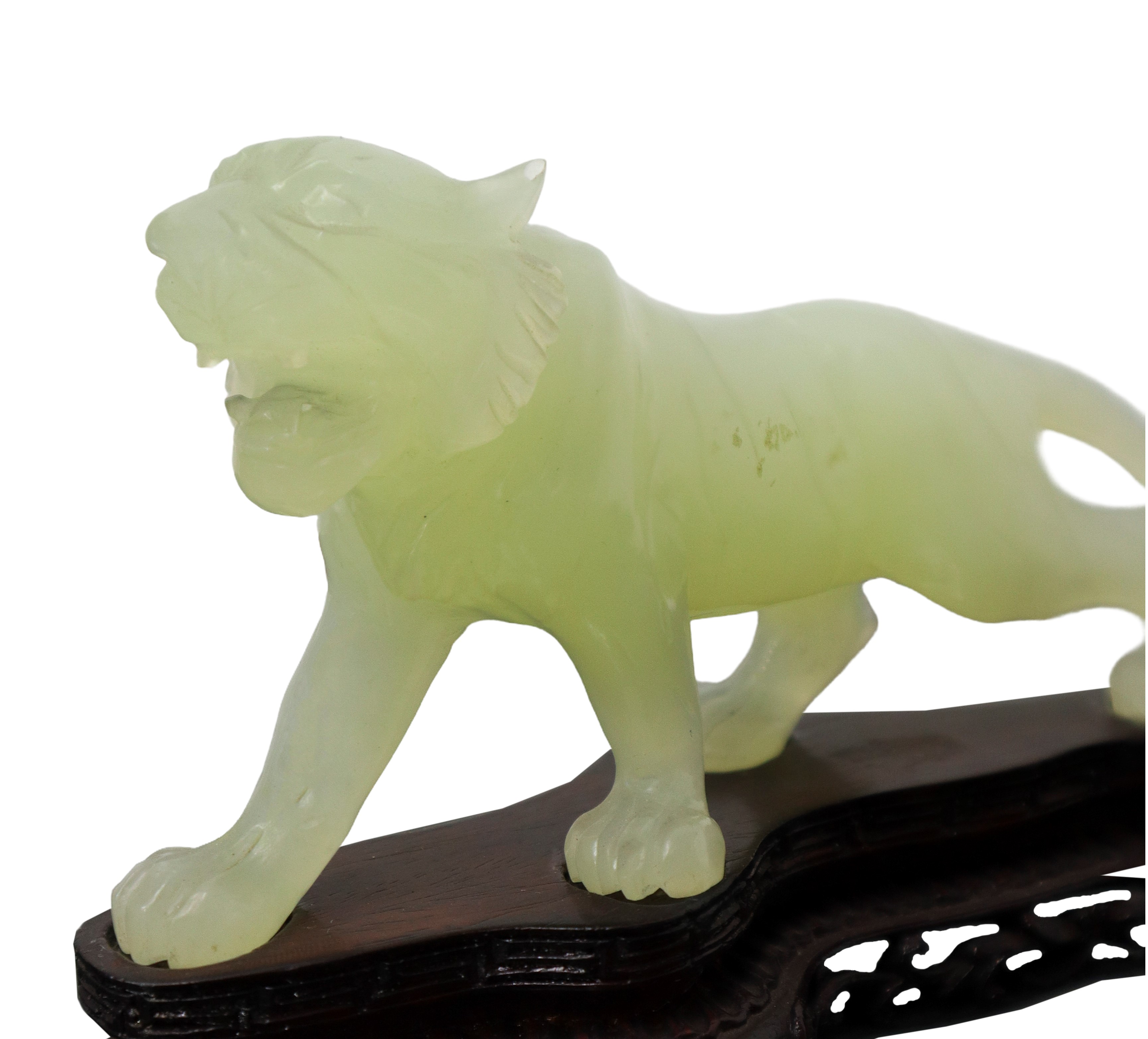 Tigre in Giada Verde Chiaro.