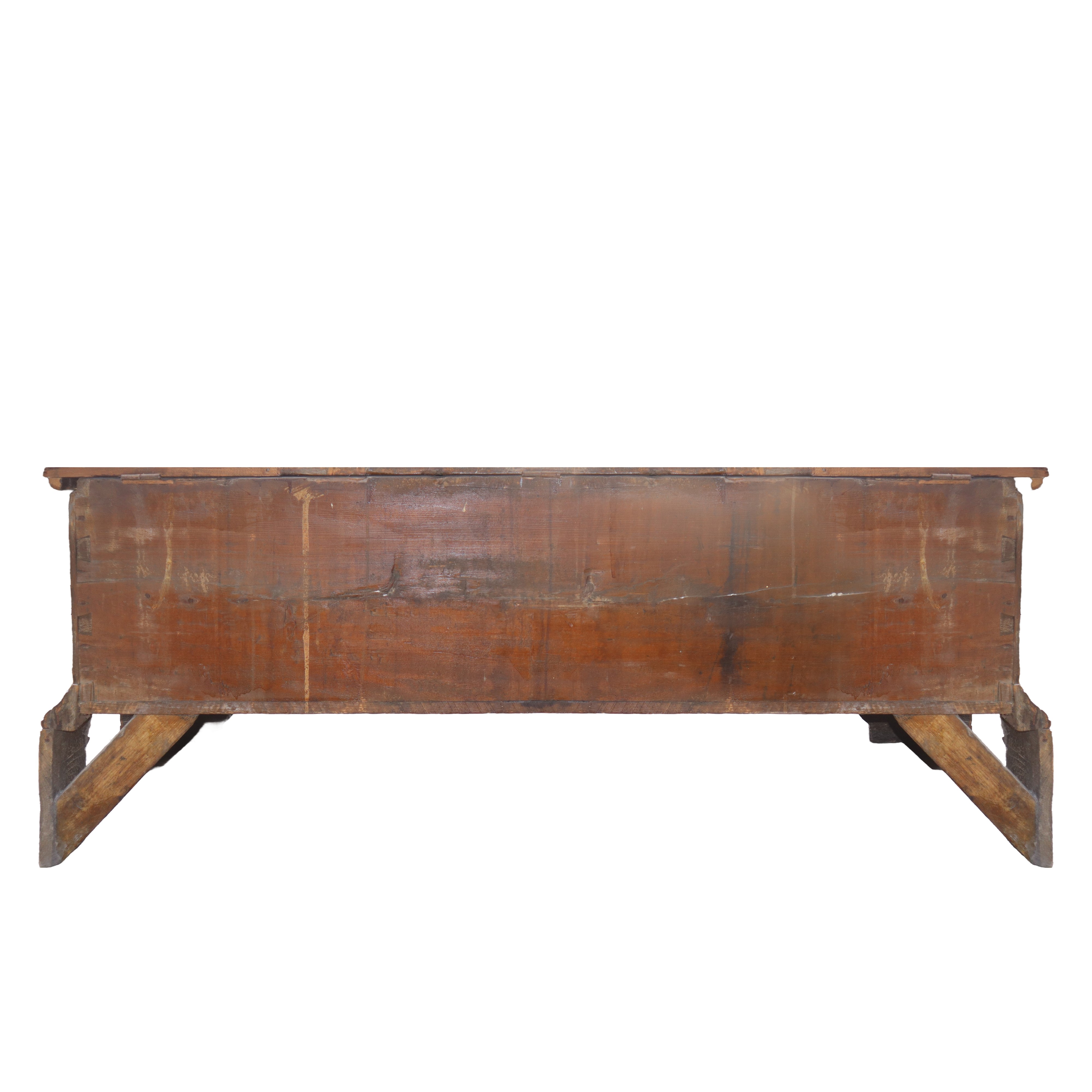 Cassapanca in legno di abete