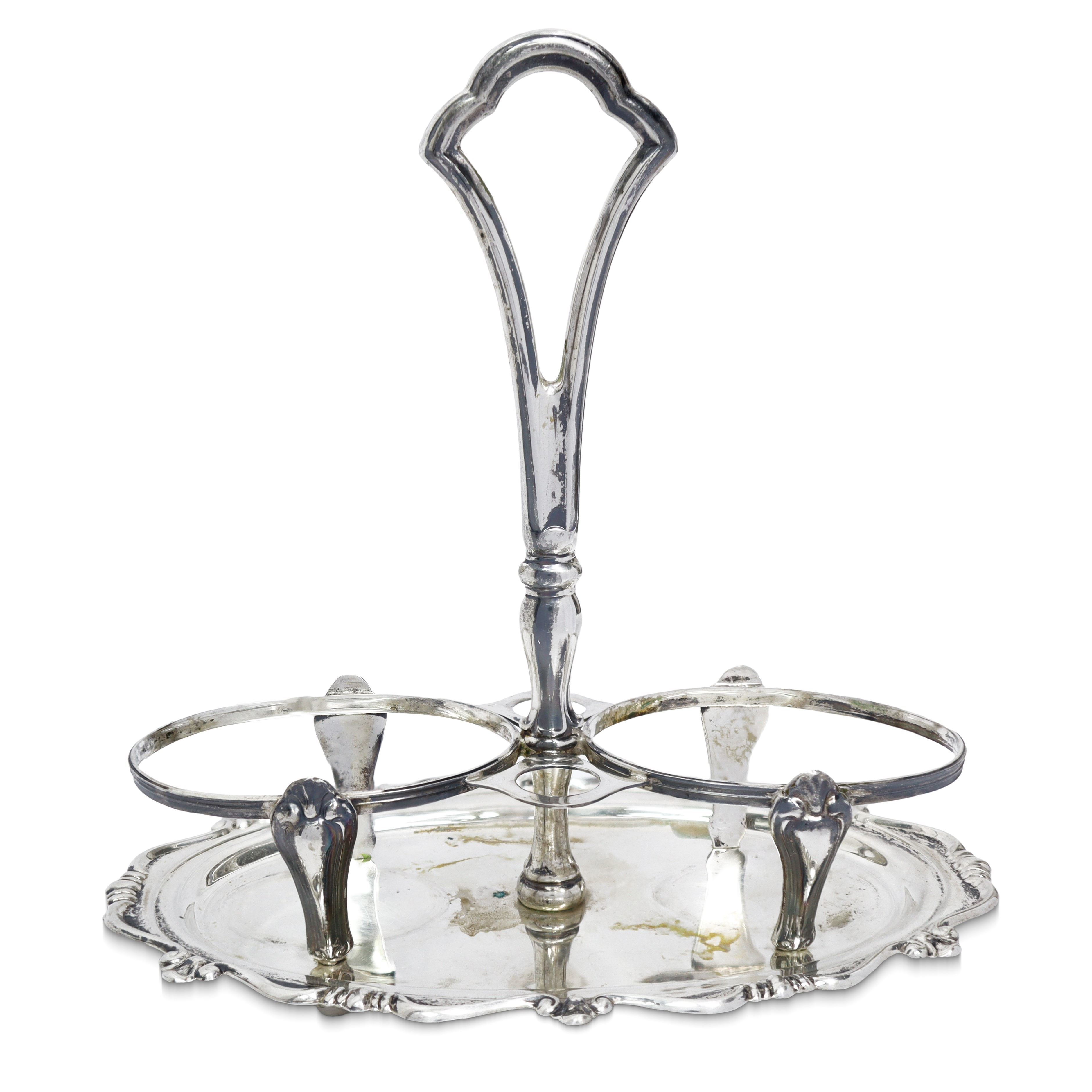 Oliera e formaggiera in argento 800