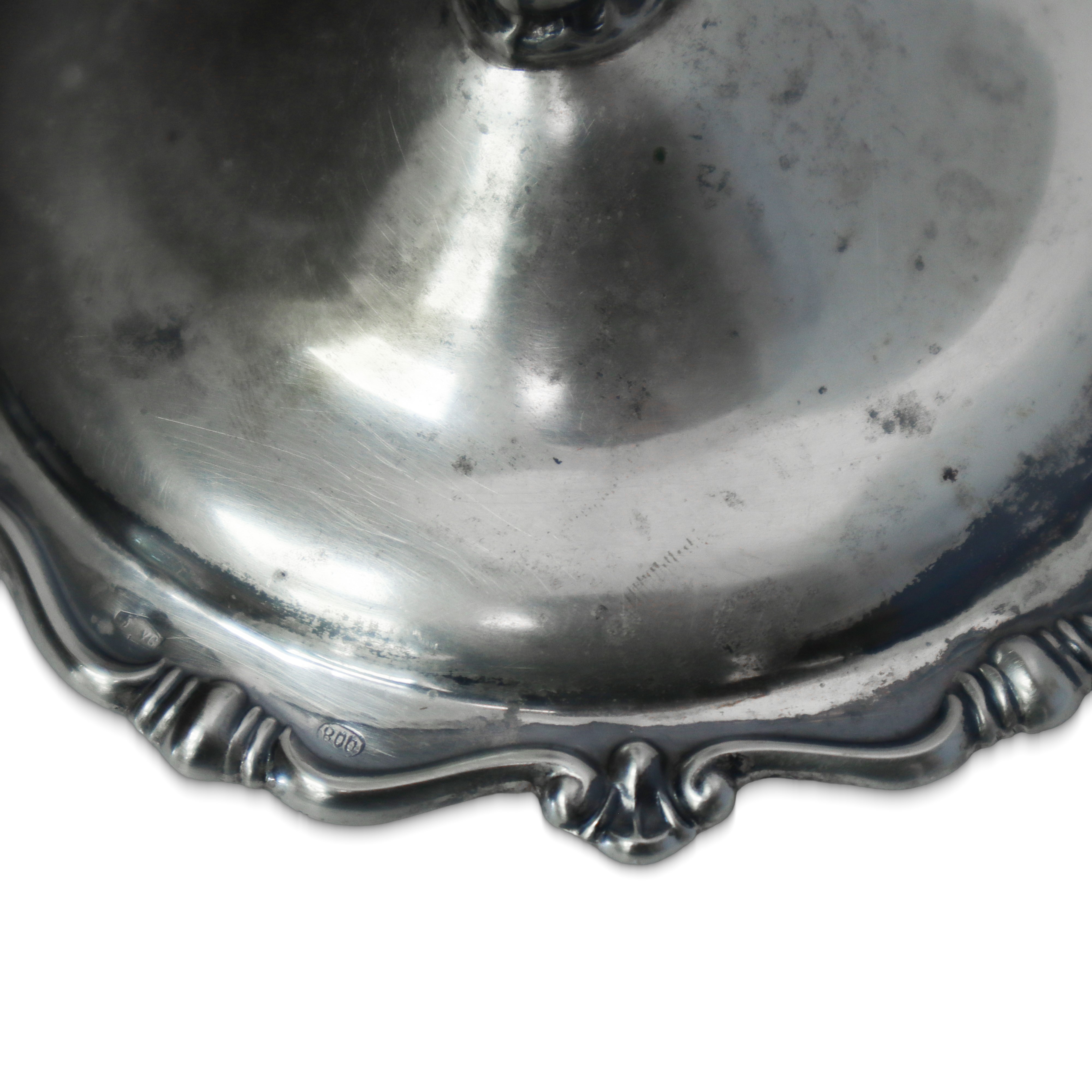 Oliera e formaggiera in argento 800