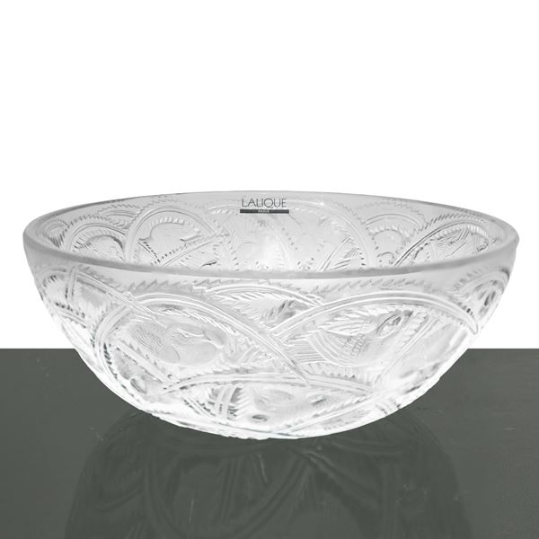 Lalique France - Centrotavola in cristallo con figure di uccelli