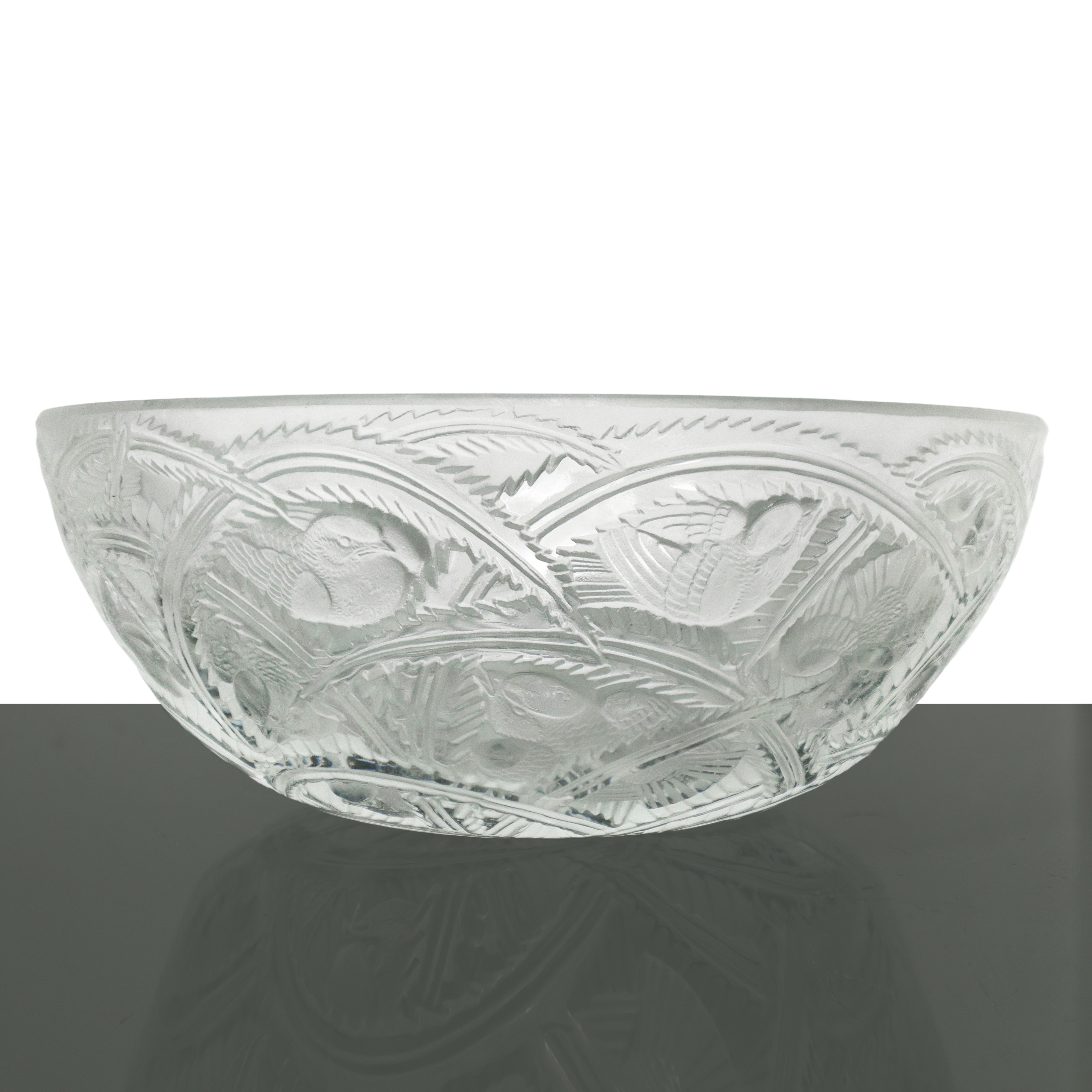 Lalique Paris - Centrotavola in Cristallo con Figure di Uccelli