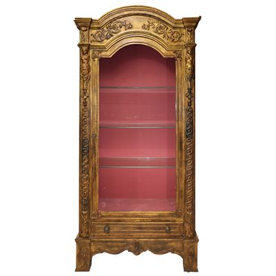 Vetrina in Legno Dorato