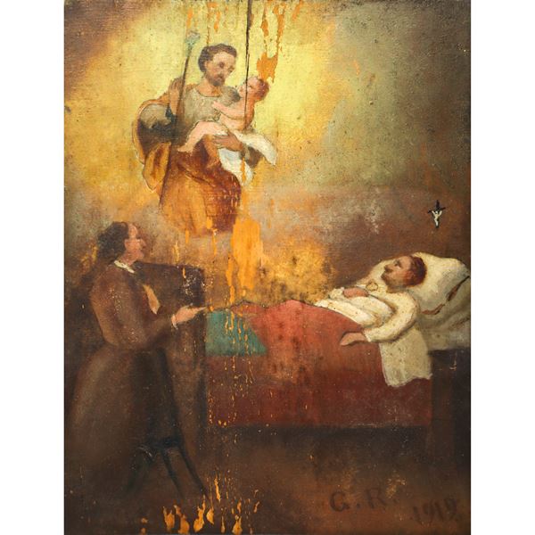 Ex Voto G. R. (Grace Received) Saint Joseph with Child