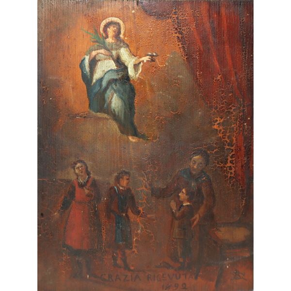 Ex Voto G. R. (Grazia Ricevuta) Santa Lucia