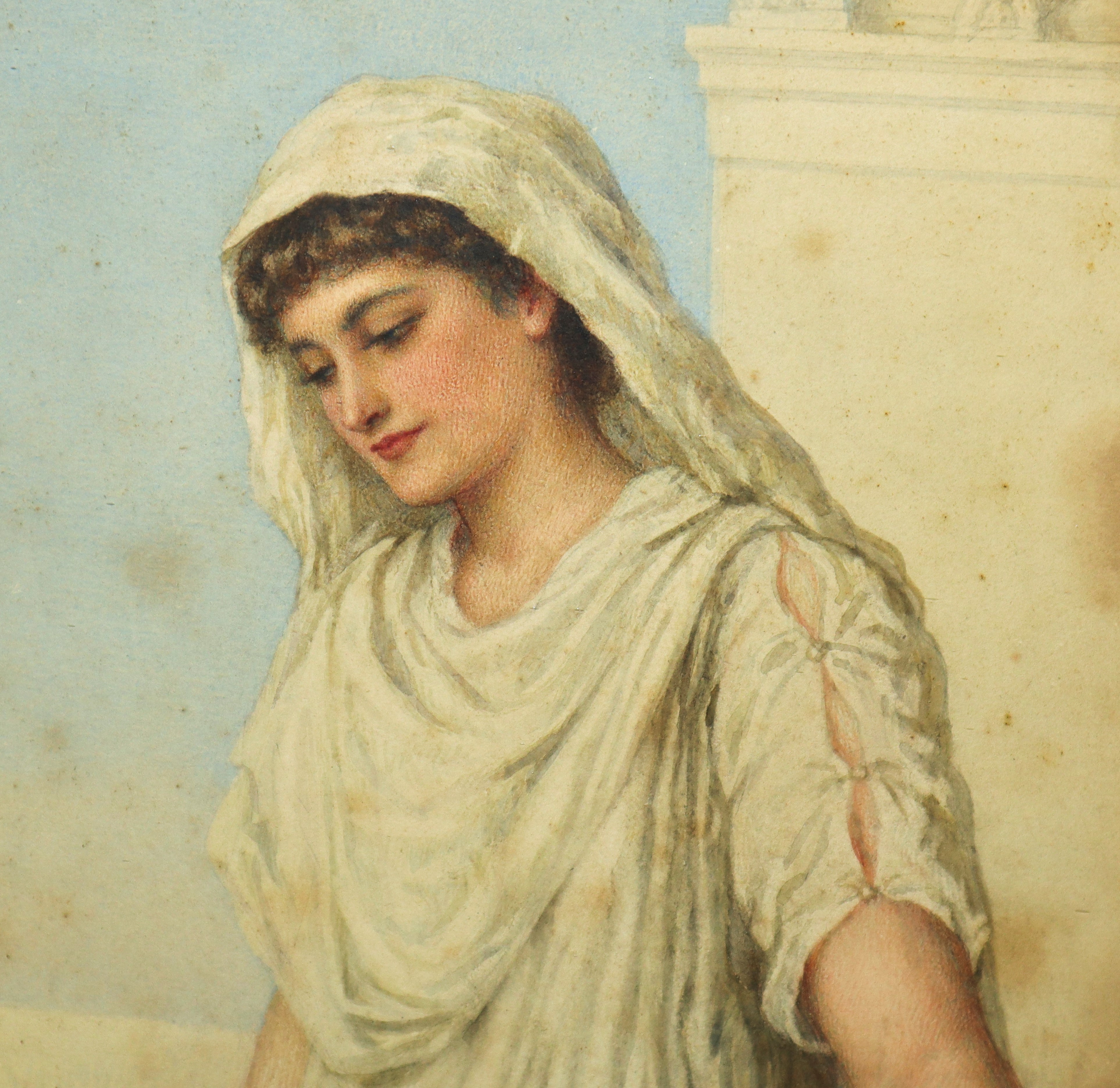 Agnes Rose Bouvier Nicholl - Sacerdotessa con Ghirlanda di Fiori