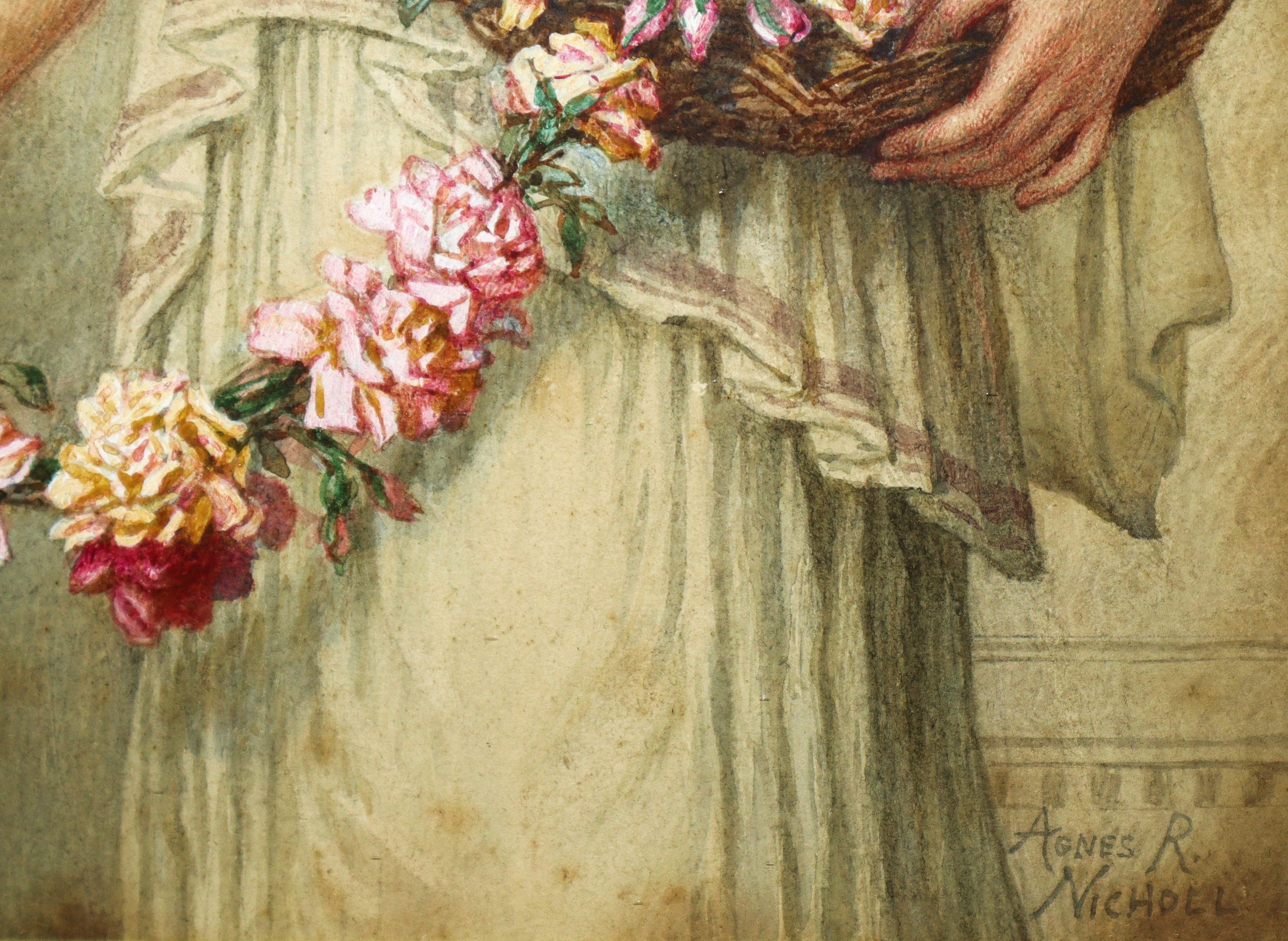 Agnes Rose Bouvier Nicholl - Sacerdotessa con Ghirlanda di Fiori